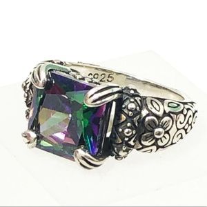 Vintage Sterling silver Alexandrite stone ring